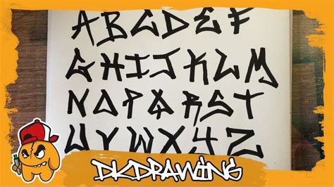 Graffiti Tag Alphabet - Handstyle Tagging #1 - YouTube