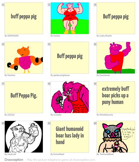 buff peppa pig - Drawception