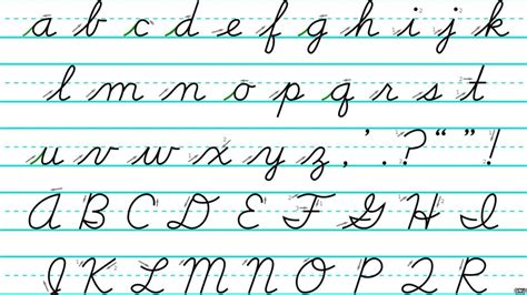 English Cursive Letters Alphabet | English cursive letters, Cursive ...