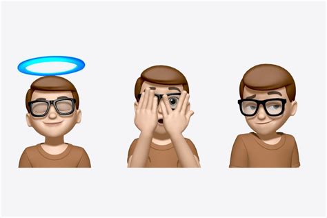 iOS 17 includes three new Memoji stickers: Halo, Smirk, and Peekaboo ...