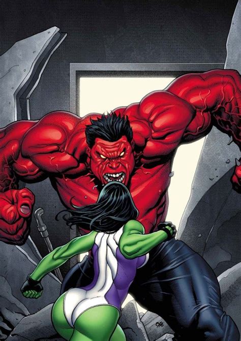 Red Hulk vs She Hulk | Hulk comic, Hulk marvel, Shehulk