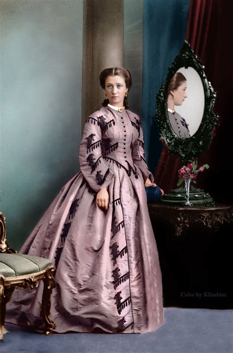 Colorized image, ca mid-late 1860s. via Klimbim Civil War Fashion ...