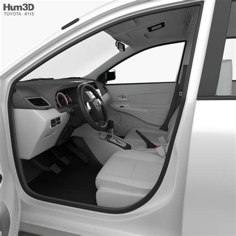 Toyota Avanza with HQ interior 2014 3D model - Vehicles on Hum3D