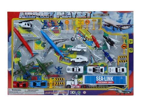 Deluxe Int'l Airport Diecast Children's Kid's Toy Vehicle 42 pcs ...