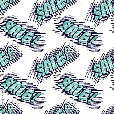 "Sale" word seamless pattern. Original custom hand lettering. Design ...