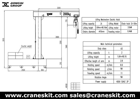 Jib crane supplier, 2 ton portable jib crane to Qatar - DQCRANES