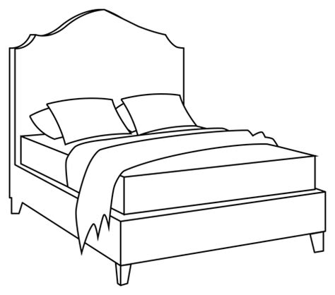 Bed Coloring Page