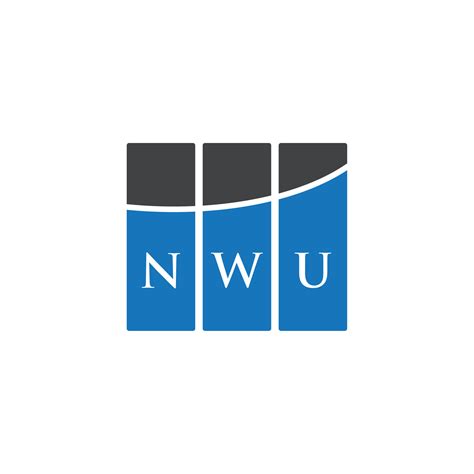 NWU letter logo design on WHITE background. NWU creative initials ...