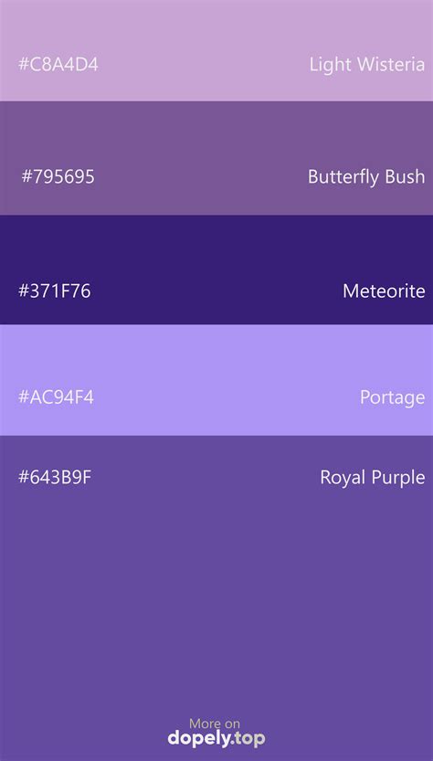 Color Palette inspiration with Purple | Hex color palette, Flat color ...