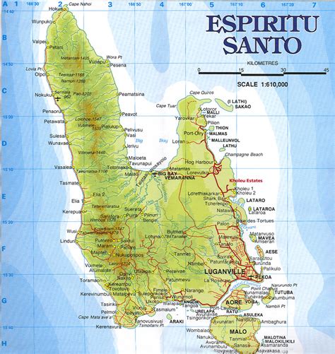 Espiritu Santo Map