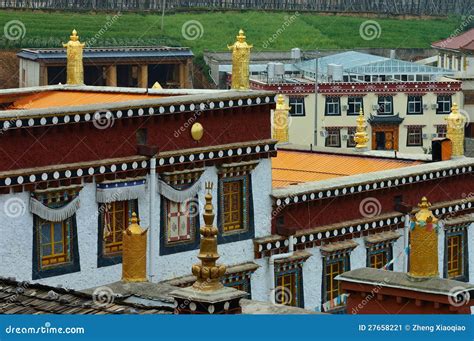 Tibetan Temple Architecture Stock Image - Image of empire, remains ...