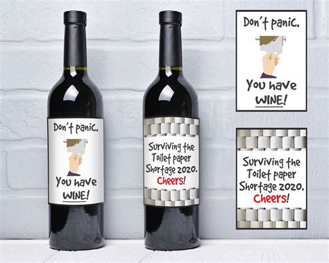 Funny Lockdown Wine Labels | Coronavirus Wine Labels – Funtastic Idea