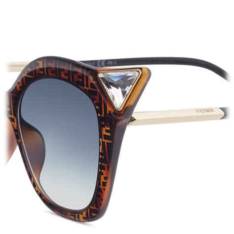 Fendi - Iridia - Cat Eye Sunglasses - Havana FF - Sunglasses - Fendi ...