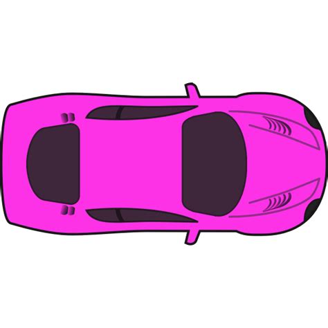 Pink racing car vector clip art | Free SVG