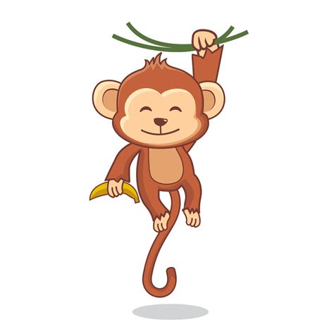 Monkey Cartoon Vector Art, Icons, and Graphics for Free Download