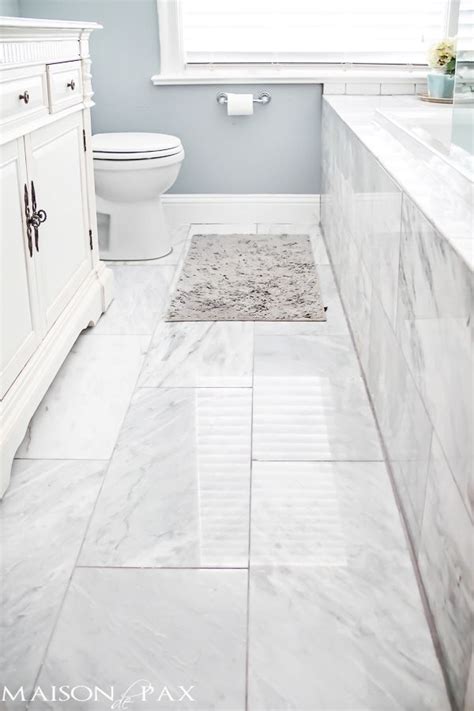 White Bathroom Tiles Floor