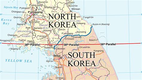 KOREAN DEMILITARIZED ZONE (moving map) ~ Hi Res #950961