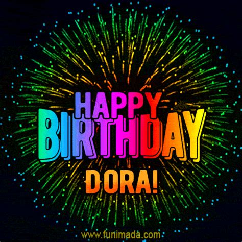 New Bursting with Colors Happy Birthday Dora GIF and Video with Music ...