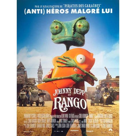 RANGO French Movie Poster - 15x21 in. - 2011