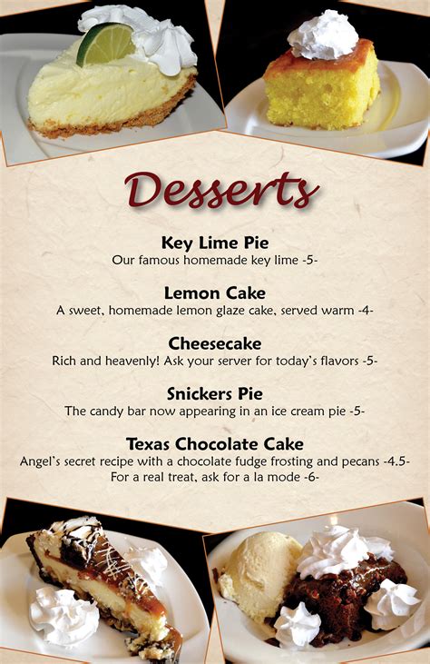 Dessert & Drink Menu on Behance