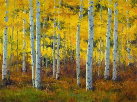 Abstract Paintings Of Aspen Trees – Warehouse of Ideas