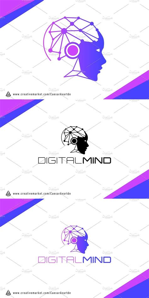 Digital Mindset Logo Template Creative Logo, Logo Templates, Mindset ...