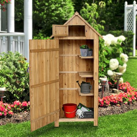 MCombo Garden 3 ft. W x 2 ft. D Solid Wood Tool Shed - Walmart.com ...