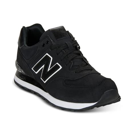 New Balance 574 Sneakers in Black for Men | Lyst