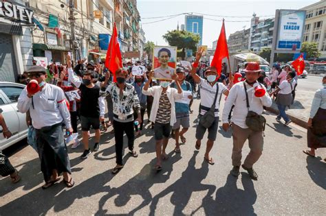 Myanmar junta cracks down on crowds defying protest ban - POLITICO