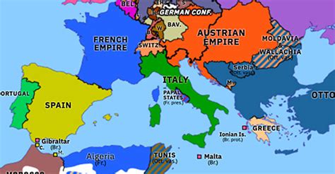 Kingdom of Italy | Historical Atlas of Europe (17 March 1861) | Omniatlas