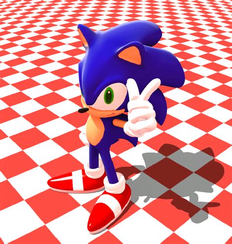 3D Sonic fan model (Scratch) : SonicTheHedgehog