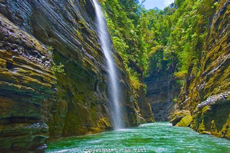 fiji waterfalls Falls on Upper Navua River, River Canyon with ...