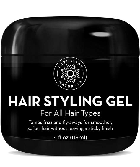 Buy Hair Gel for Men Medium Hold - Large 4oz - Best Styling Gel for ...