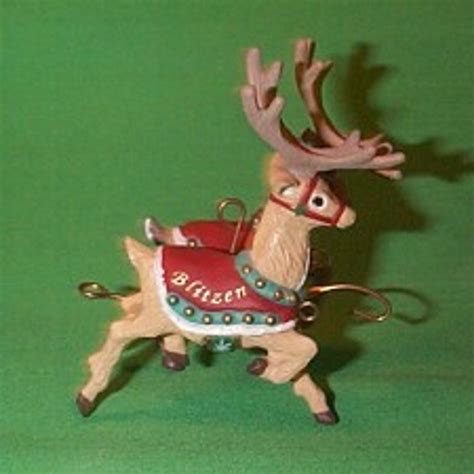 1992 Santa And Reindeer - Donder And Blitzen Christmas Ornament | The ...