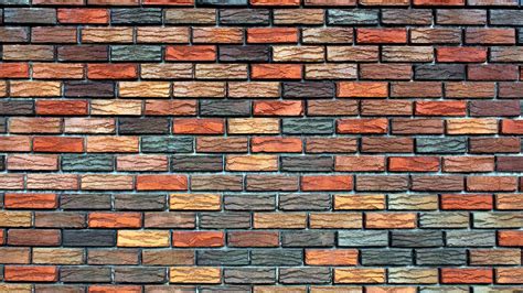 Free photo: Colored Brick Wall - Wall, Block, Textured - Free Download ...