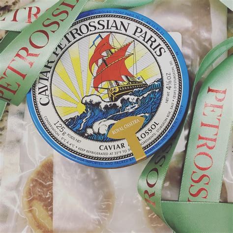 A Petrossian caviar gift is being prepared