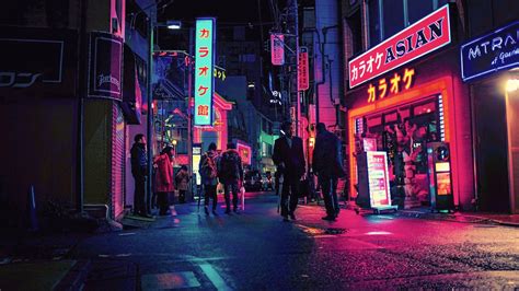 Japan Neon City Wallpapers - Top Free Japan Neon City Backgrounds ...