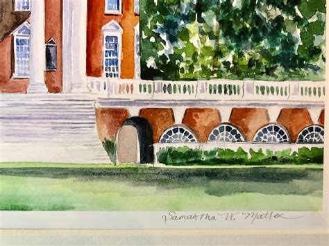 16 X 20 UVA Rotunda Watercolor Limited Edition Print - Etsy