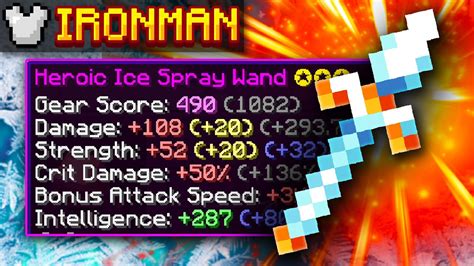 I dropped the ICE SPRAY WAND! ( Hypixel Skyblock Ironman ) Ep.173 - YouTube