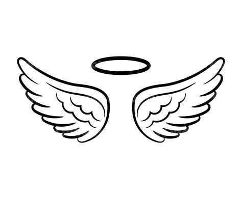 Angel Wings and Halo Svg Loss Memorial. Vector Cut File for - Etsy Ireland