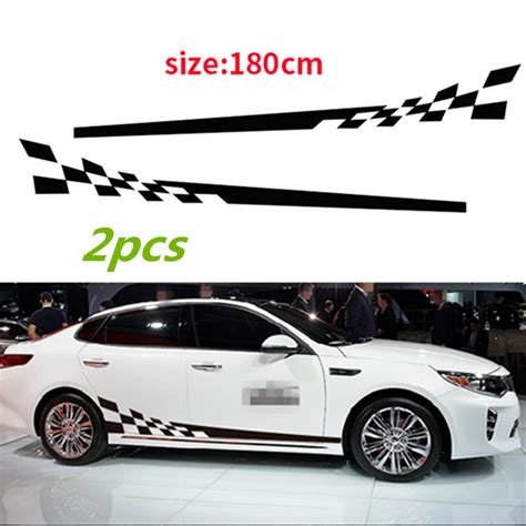 2Pcs Car Decal Vinyl Graphics Side Stickers Body Decals Generic ...