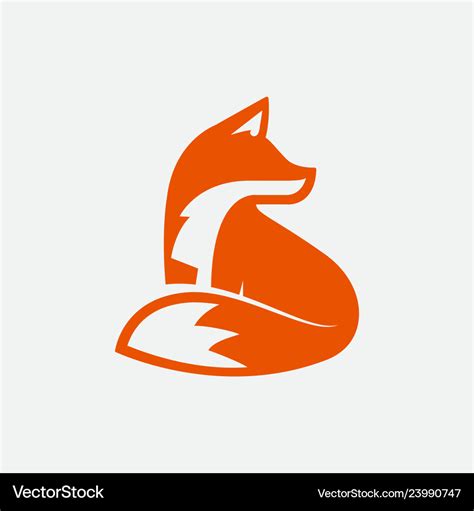 Fox logo design Royalty Free Vector Image - VectorStock