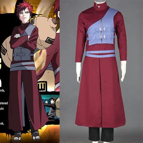 Anime Naruto Gaara cosplay costume Halloween costumes for men adult ...