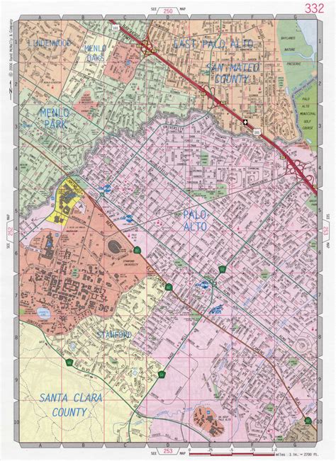 Map of East Palo Alto, California. Free large detailed road map Palo Alto