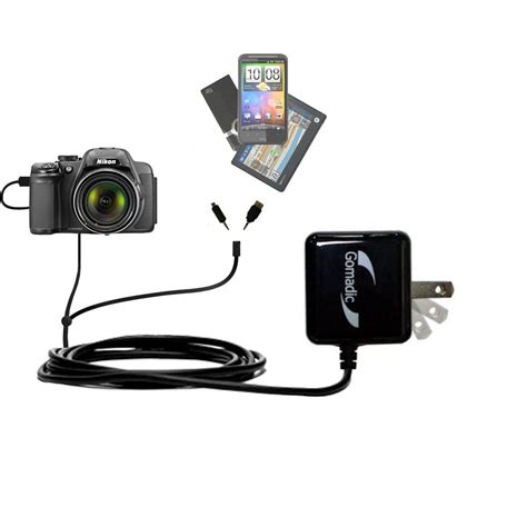 Gomadic Double Wall AC Home Charger suitable for the Nikon Coolpix P510 ...