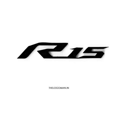 R15 Black 3D Car/Bike Sticker – The Logo Man