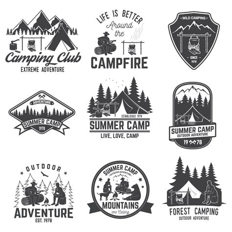 Summer camp. Vector illustration. Concept for shirt or logo, print ...