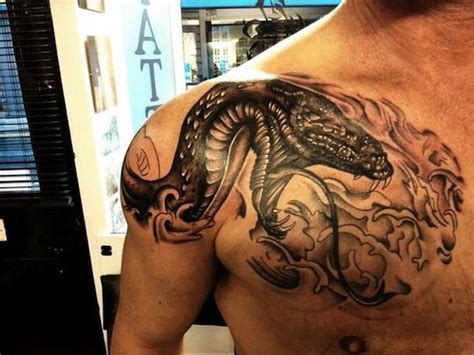 snake shoulder tattoo - Google Search | Cobra tattoo, Snake tattoo ...