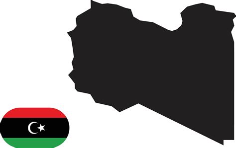 map and flag of Libya 11175008 Vector Art at Vecteezy