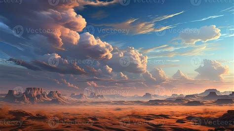 desert mirage, digital art illustration, Generative AI 27702186 Stock ...